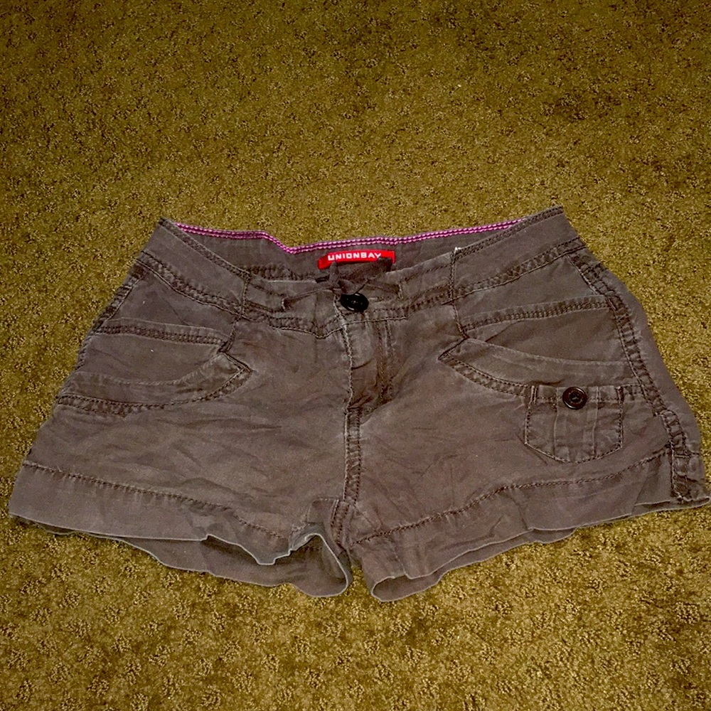 Union Bay Girls size 8 Reg brown shorts